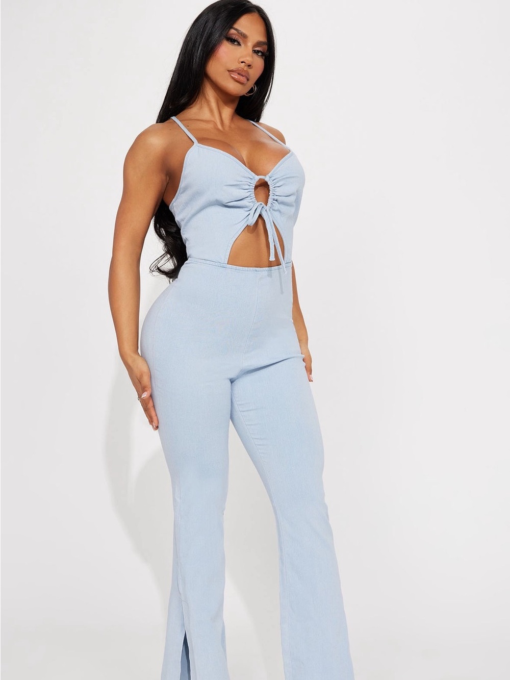 Fashion Nova Denim Jumpsuit